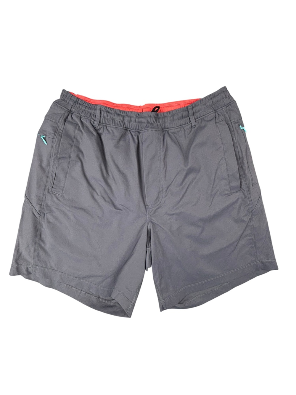 Birddogs Men's Athletic Shorts Gray with Coral Lining